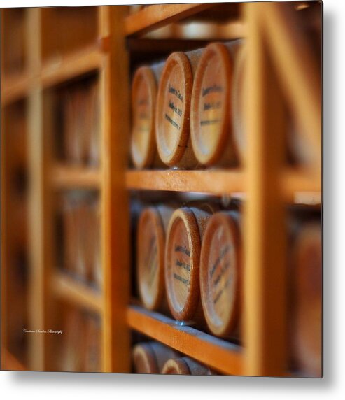 Bourbon Metal Print featuring the photograph Tiny Barrels by Constance Sanders