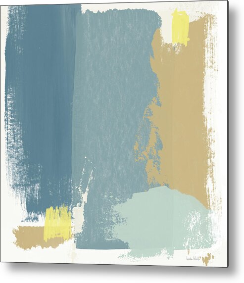 Abstract Metal Print featuring the mixed media Tranquil Abstract 1- Art by Linda Woods by Linda Woods