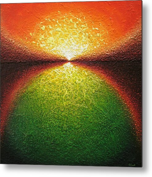 Abstract Art Metal Print featuring the painting Transfiguration by Jaison Cianelli