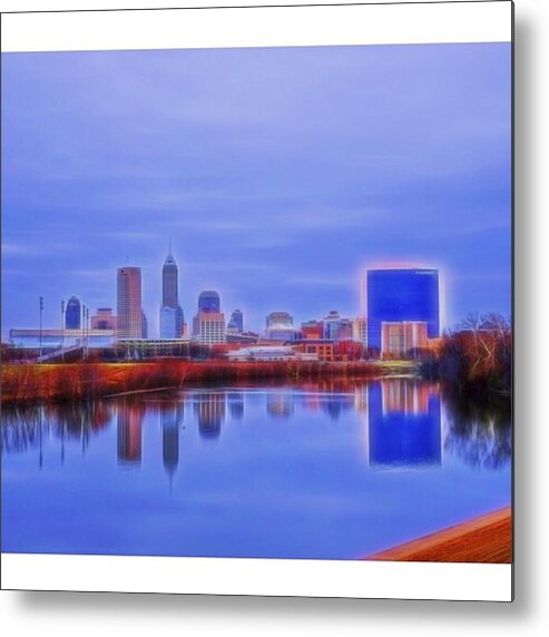 Naptown Metal Print featuring the photograph #travel #usa #midwest #indiana by David Haskett II