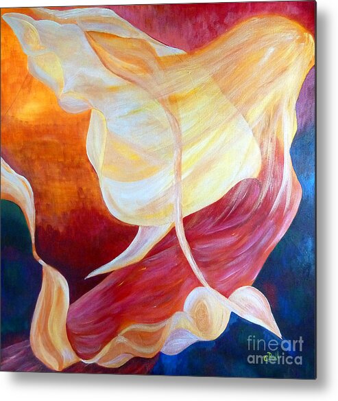 Angel Metal Print featuring the painting Tribute to an Angel by Claire Bull