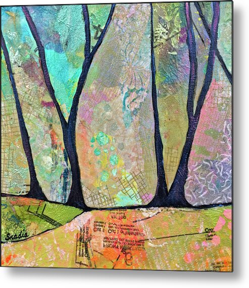 Fall Metal Print featuring the painting Twilight II by Shadia Derbyshire