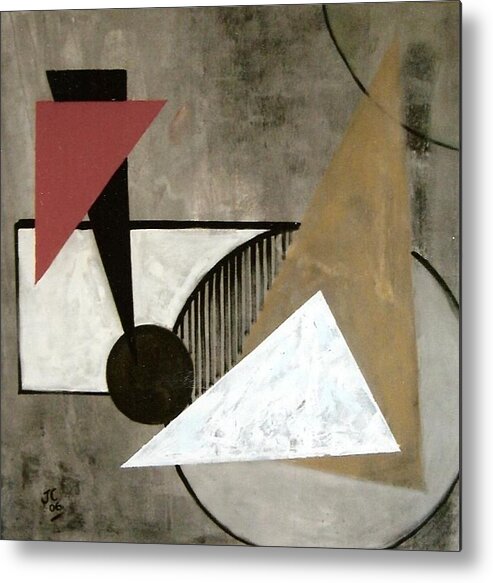 Shapes Metal Print featuring the painting Untitled by Joanne Claxton