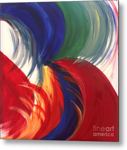 Vibrant Waves Metal Print featuring the painting Freedom by Sarahleah Hankes