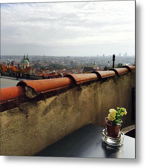 Coffee Metal Print featuring the photograph View During Our Vacation In Prague by Leonard Hartmann