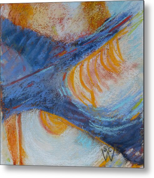 Abstract Painting Metal Print featuring the painting Vroom by Susan Woodward