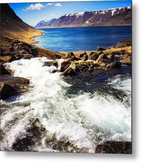Iceland Metal Print featuring the photograph Water in Iceland - beautiful West Fjords by Matthias Hauser