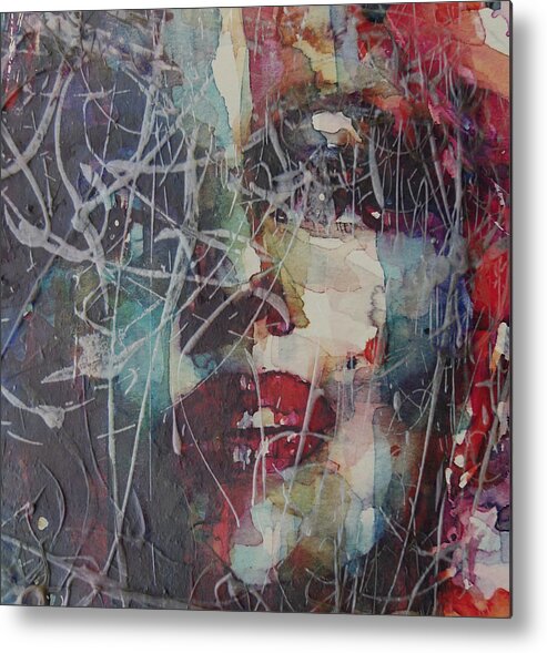 Marilyn Monroe Metal Print featuring the painting Web Of Deceit by Paul Lovering