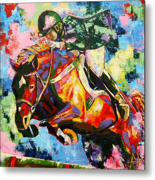 Horse Metal Print featuring the painting Weightless by Angie Wright