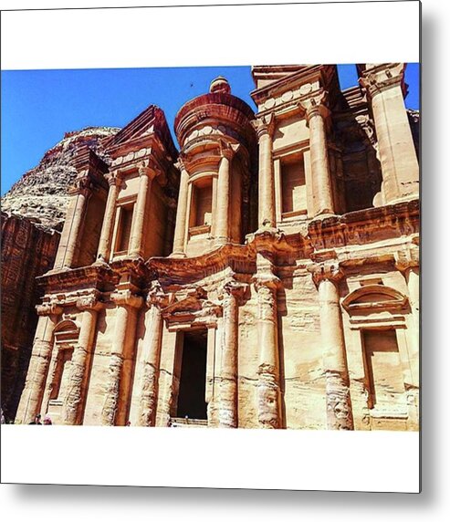 Beautiful Metal Print featuring the photograph What An Amazing Ancient City! #petra by Jennifer Chin