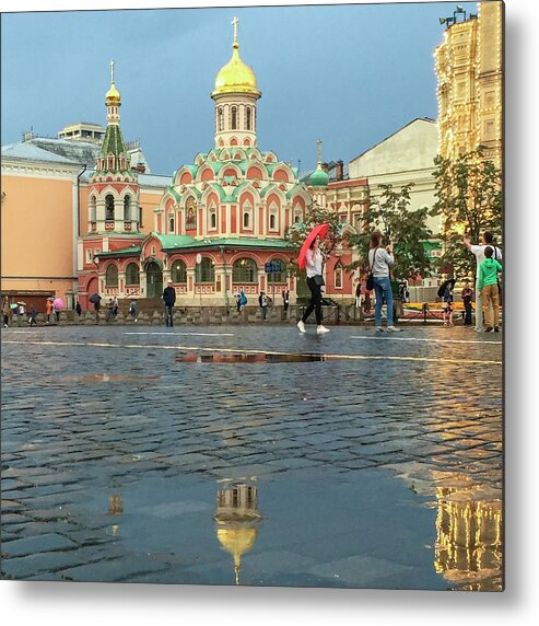 Europe Metal Print featuring the photograph When it rained. by Usha Peddamatham