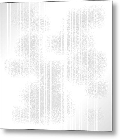 Abstract Metal Print featuring the digital art White.38 by Gareth Lewis