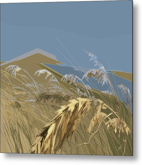 Seagrass Metal Print featuring the digital art Who Has Seen the Wind? by Gina Harrison