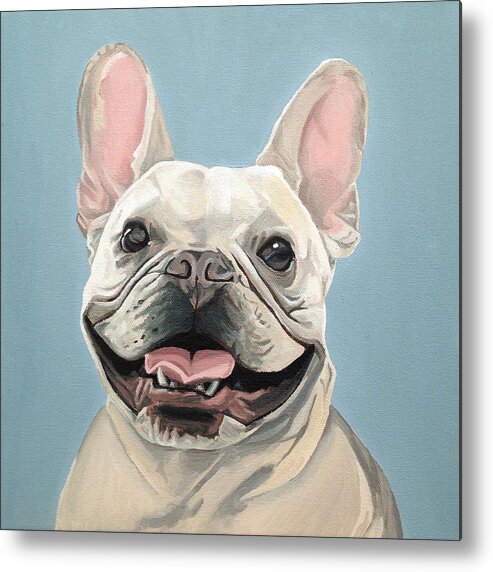 Dog Metal Print featuring the painting Winston by Nathan Rhoads
