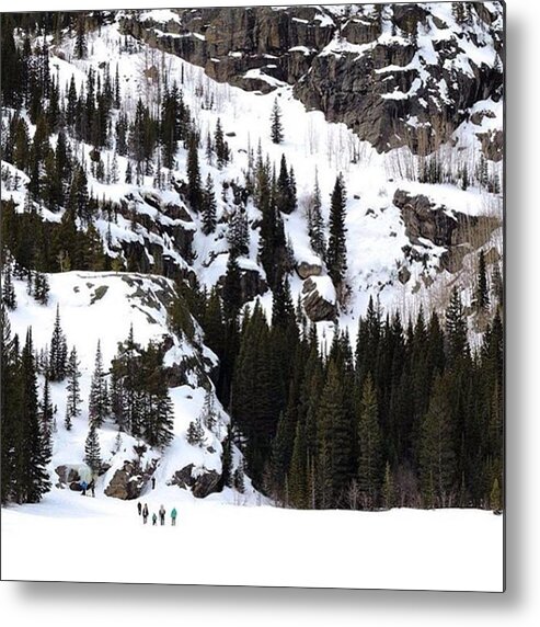 Coloradotography Metal Print featuring the photograph Winter At Bear Lake In Rocky Mountain by Connor Beekman