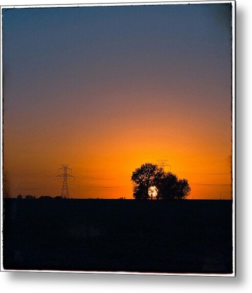 Sunset Metal Print featuring the photograph Power by Sean Wray