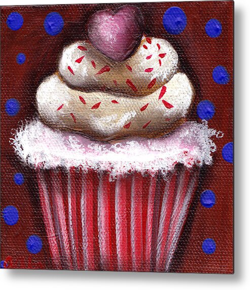 Cupcake Metal Print featuring the painting Yummy by Abril Andrade
