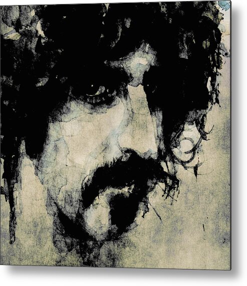 Frank Zappa Metal Print featuring the painting Zappa by Paul Lovering