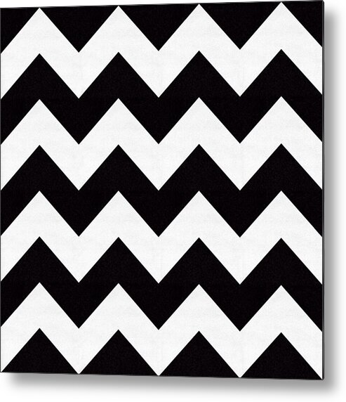 Zig Zag Pattern Metal Print featuring the digital art Zig Zag Pattern by Chuck Staley