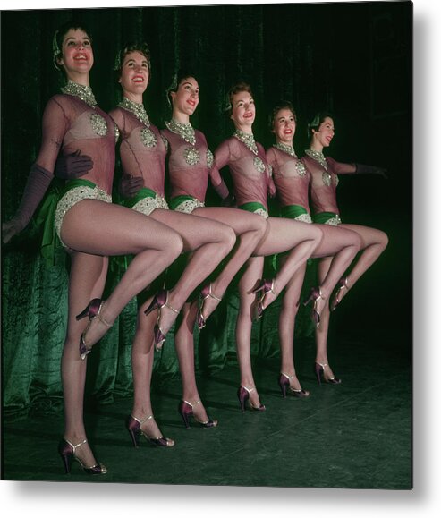 1950-1959 Metal Print featuring the photograph Chorus Girls #1 by Carl Sutton