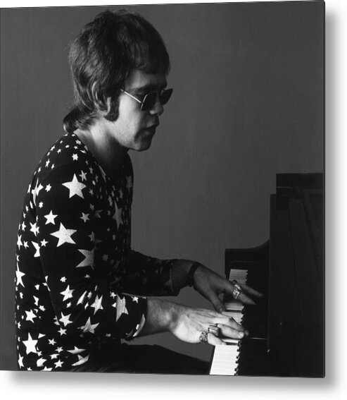 Elton John Metal Print featuring the photograph Elton John #1 by Jack Robinson