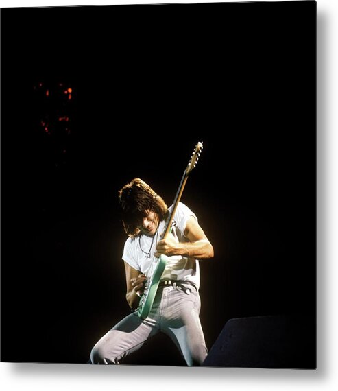 Music Metal Print featuring the photograph Photo Of Jeff Beck #1 by David Redfern