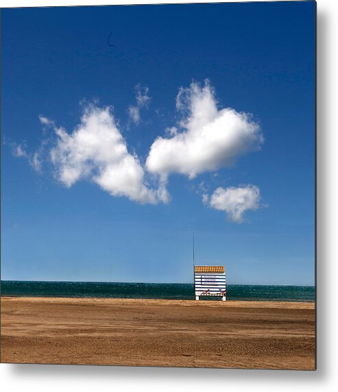 Station Metal Print featuring the photograph Poste De Secours No2 #1 by Eric Mattheyses
