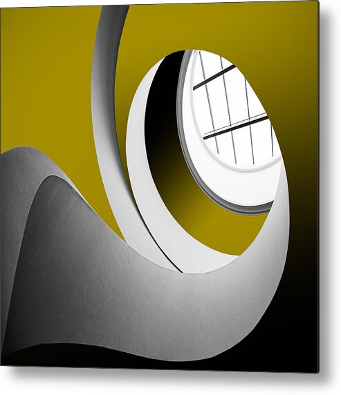 Architecture Metal Print featuring the photograph Spiral Staircase #1 by Inge Schuster