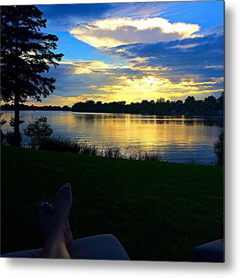 Sunset Metal Print featuring the photograph Sunset Lake #1 by Colette Lee