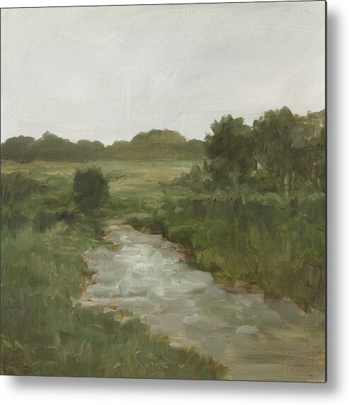 Landscapes Metal Print featuring the painting Tranquil Fen II #1 by Ethan Harper