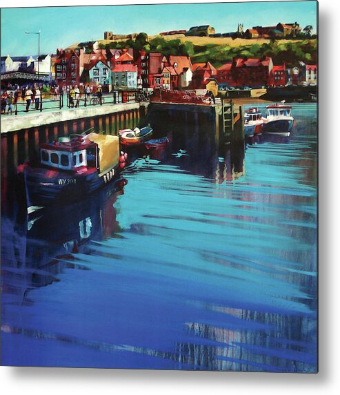 Beach Metal Print featuring the painting Whitby New Quay #1 by Neil McBride