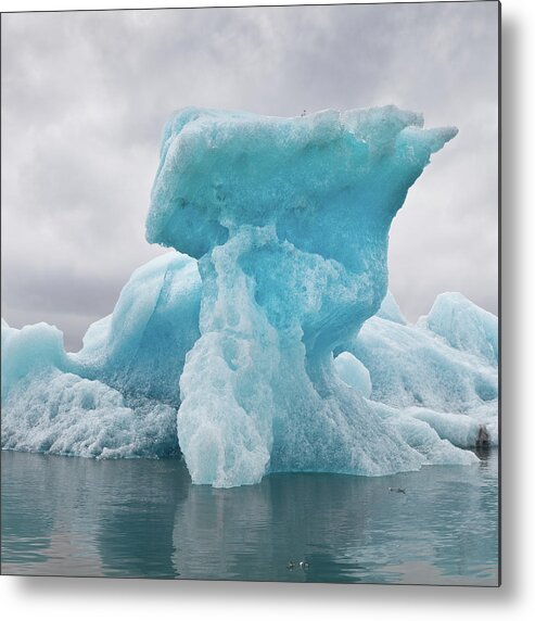 Scenics Metal Print featuring the photograph Icebergs On Glacial Lagoon #2 by Arctic-images