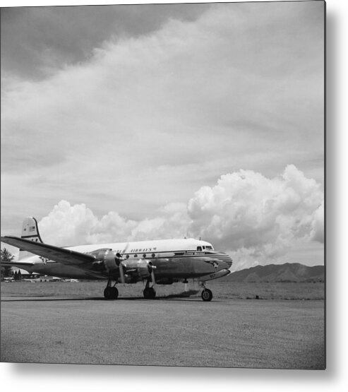 1950-1959 Metal Print featuring the photograph Pan American Airways Dc-4 Clipper #2 by Michael Ochs Archives