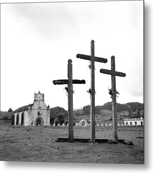 1950-1959 Metal Print featuring the photograph San Juan Chamula, Mexico #2 by Michael Ochs Archives