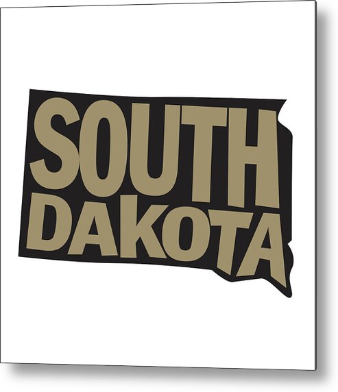 South Dakota Metal Print featuring the mixed media South Dakota #2 by Art Licensing Studio