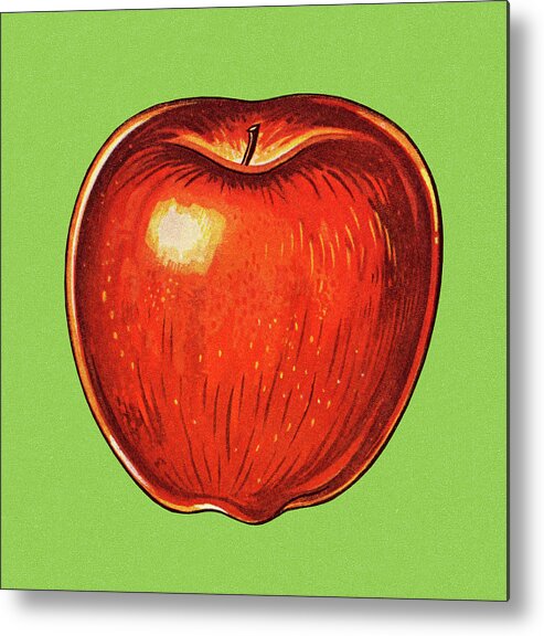 Apple Metal Print featuring the drawing Apple #20 by CSA Images