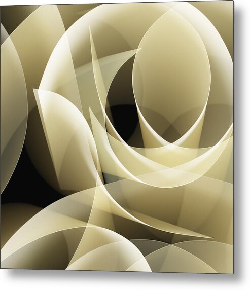 Curve Metal Print featuring the photograph Paper #3 by Paul Taylor