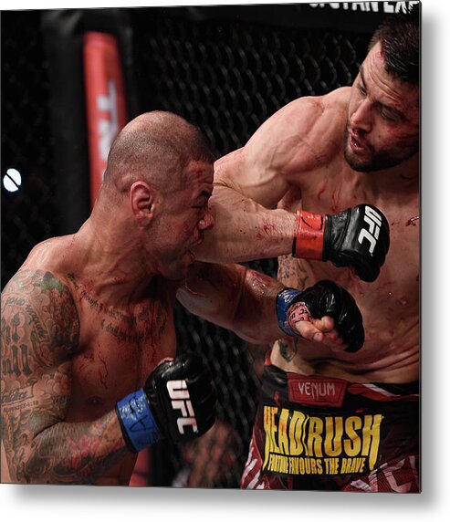 Event Metal Print featuring the photograph Ufc Fight Night Condit V Alves #3 by Buda Mendes/zuffa Llc