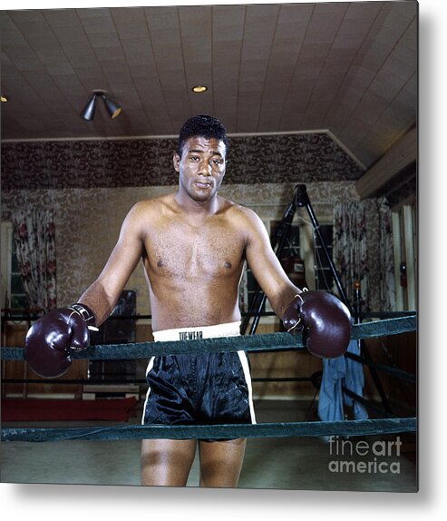 People Metal Print featuring the photograph Floyd Patterson #4 by The Stanley Weston Archive