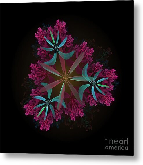 Art Metal Print featuring the photograph Digitally Generated Fractal #5 by Tim Bird
