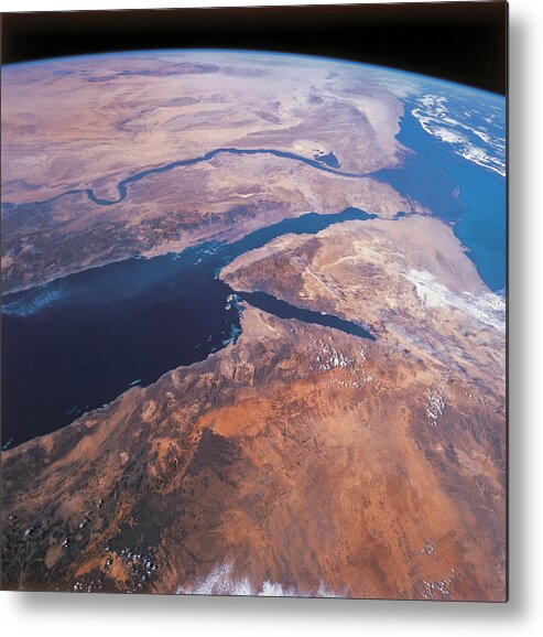 Research Metal Print featuring the photograph Planet Earth Viewed From Space #5 by Stockbyte
