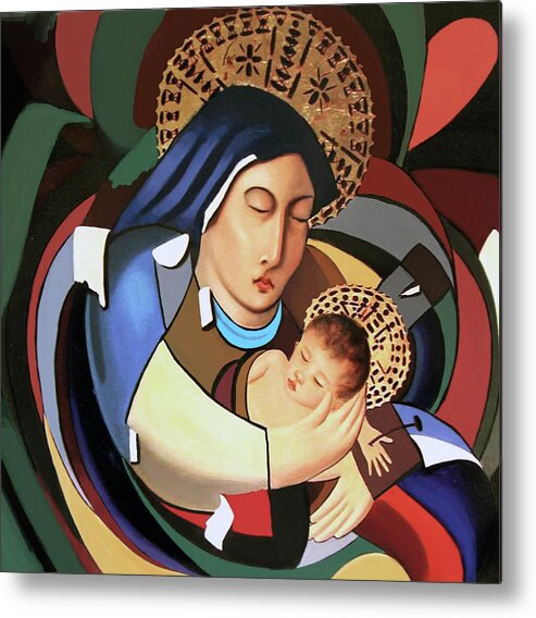 God Art Metal Print featuring the painting A Savior Is Born by Anthony Falbo