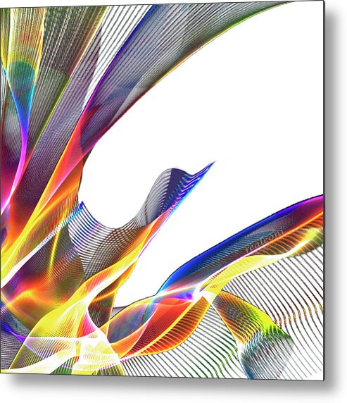 White Background Metal Print featuring the photograph Abstract 111 by I Dedicate This Creation To You All Dream Makers... Realeoni