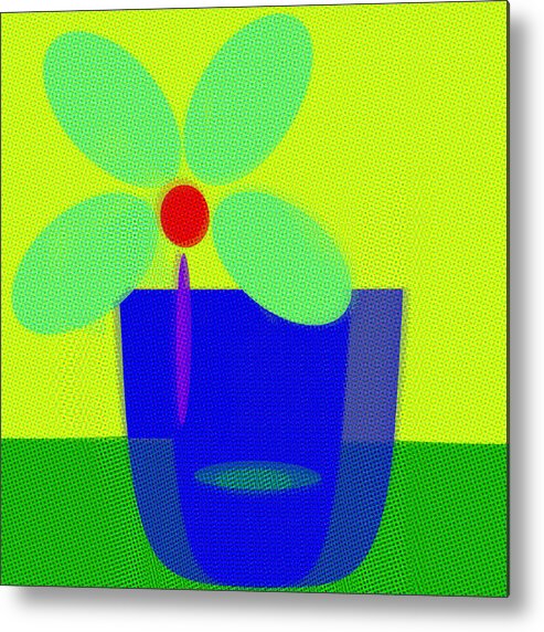 Art Metal Print featuring the digital art Abstract Floral Art 496 by Miss Pet Sitter