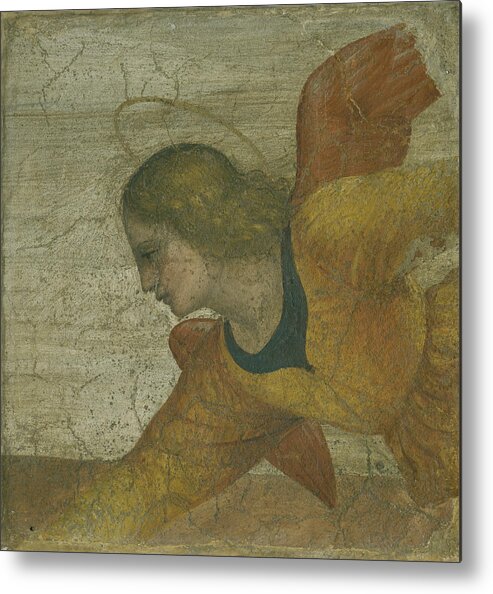 457 Metal Print featuring the painting Angel By Luini by Bernardino Luini
