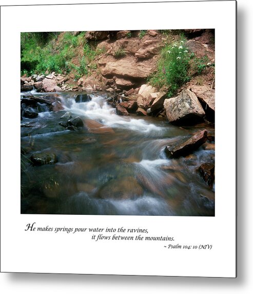 Richard E. Porter Metal Print featuring the photograph Angel Hair, Purgatory River-104th Psalm by Richard Porter