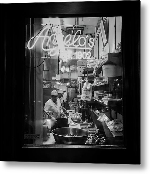 Angelo's Metal Print featuring the photograph Angelo's of Mulberry Street by Michael Gerbino