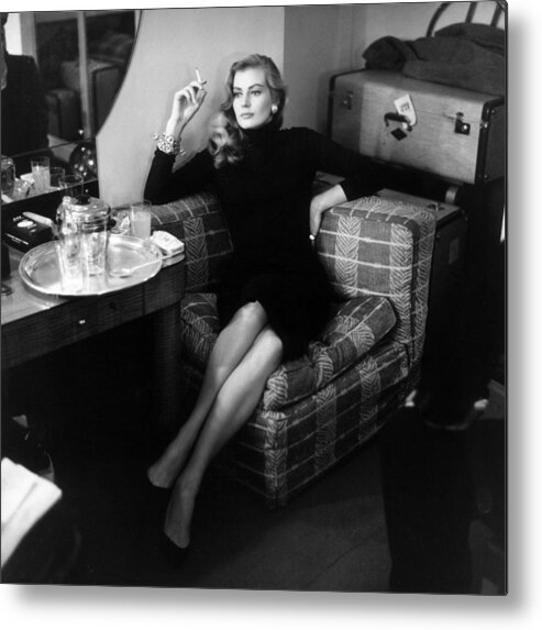 Smoking Metal Print featuring the photograph Anita Ekberg by Bob Haswell