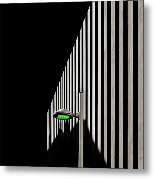 Architecture Metal Print featuring the photograph Architecture Green by Christian Marcel