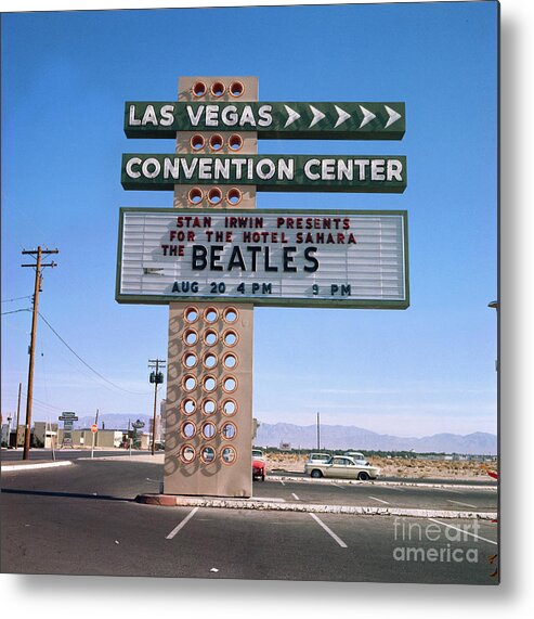 Concert Metal Print featuring the photograph Beatles Performing In Las Vegas by Bettmann